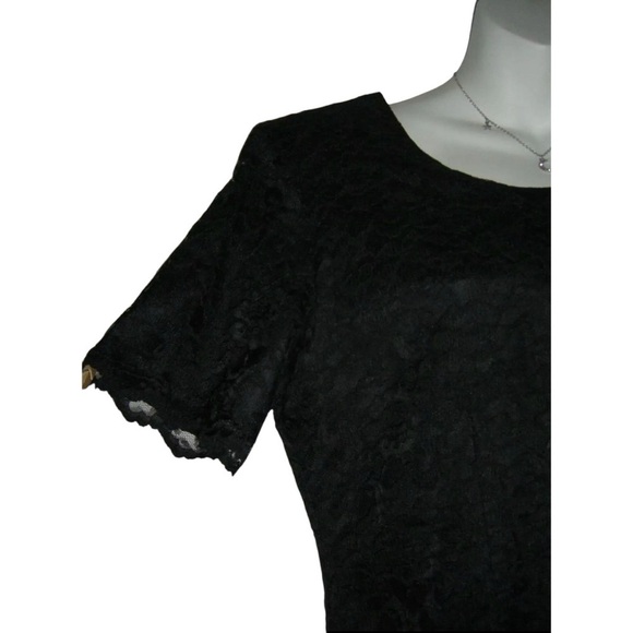 My Michelle Dress Vintage 90's Black Lace Sheath y2k Goth Grunge Taylor Swift - Picture 6 of 14